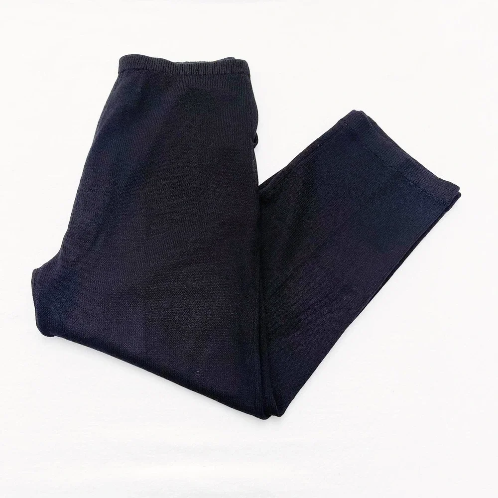 VTG St. John Marie Black Knit Pants SZ8 MINT USA